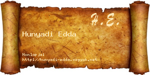 Hunyadi Edda névjegykártya